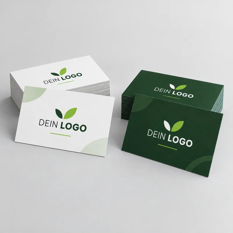 Illustratives Mockup: Visitenkarten