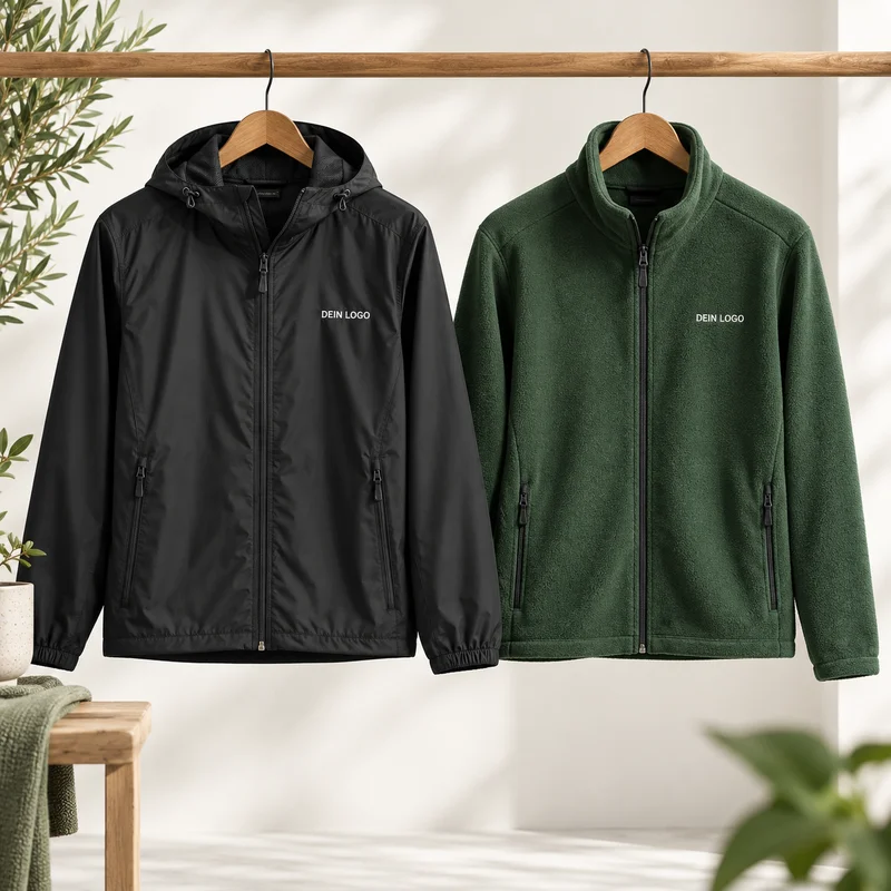 Illustratives Mockup: Jacken & Fleece
