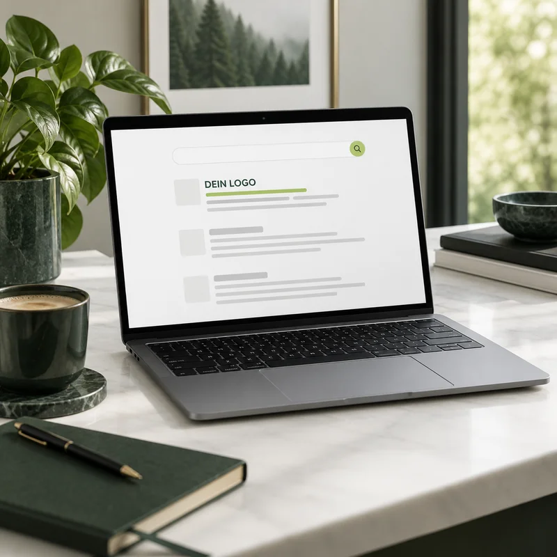 Illustratives Mockup: Suchmaschinenoptimierung